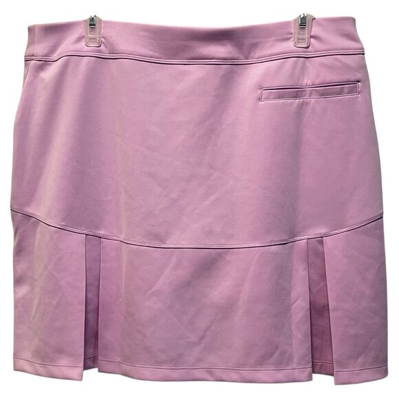 ADIDAS WOMENS PLEATED SKORT SIZE LARGE LAVENDER 3 POCKETS POLYESTER BLEND GOLF - Picture 3 of 11